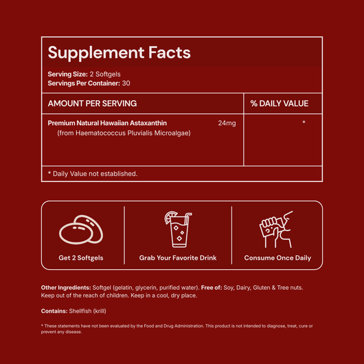 Celliant Astaxanthin Softgels — Protect Your Skin From Aging at the Cellular Level